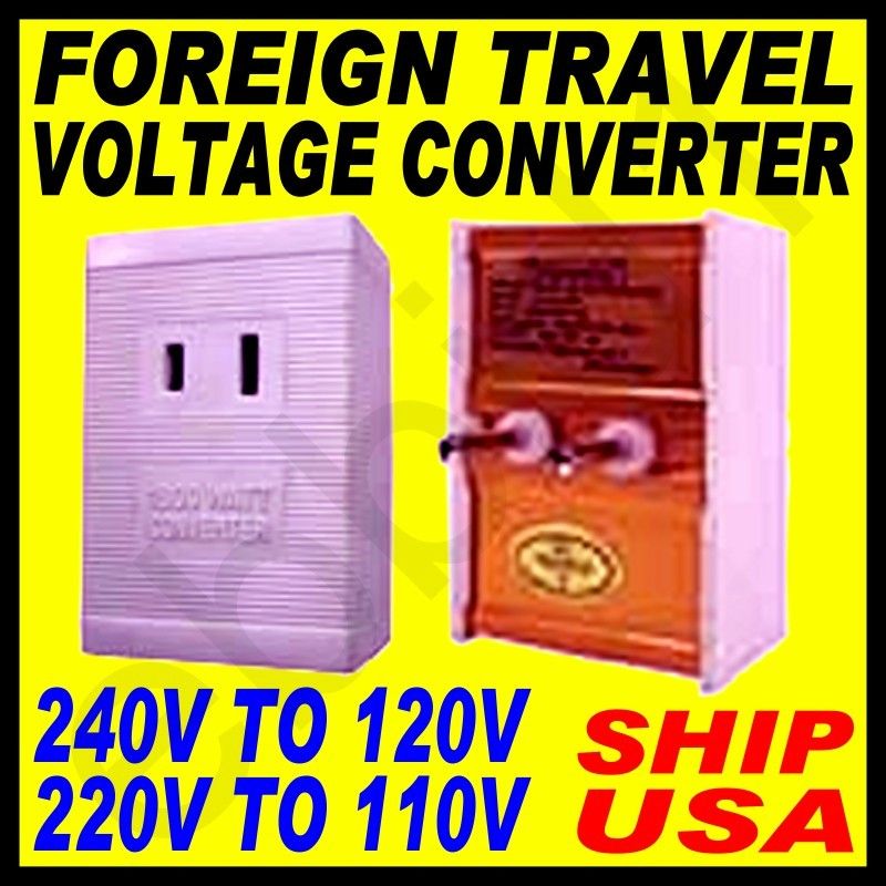 INTERNATIONAL VOLTAGE CONVERTER 220V TO 110V 1600 WATT  