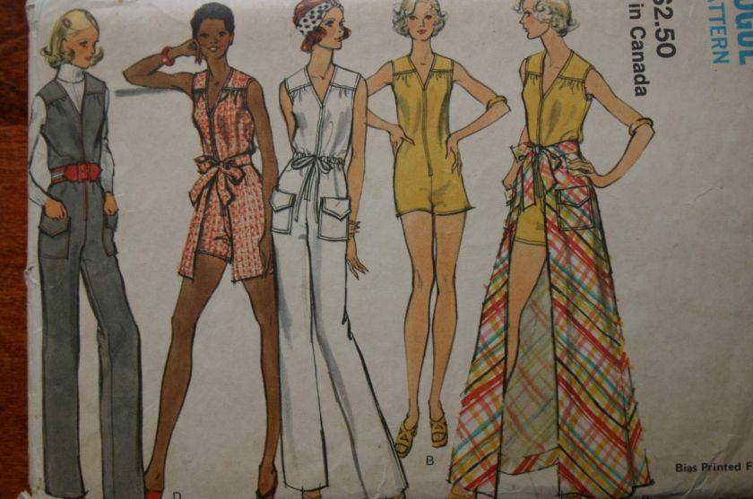 VINTAGE VOGUE JUMPSUIT PATTERNS VARIETY STYLE & SIZE  