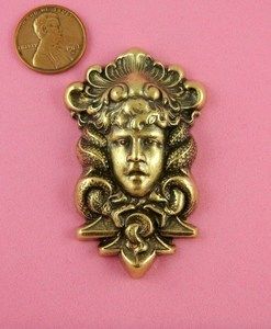 VINT DESIGN ANT BRASS GORGON MEDUSA 1 PC(s)  