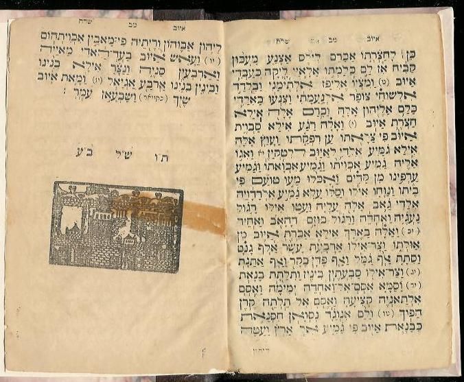 1889 RARE ALEPPO Iyov Translated ~ judaica hebrew book  