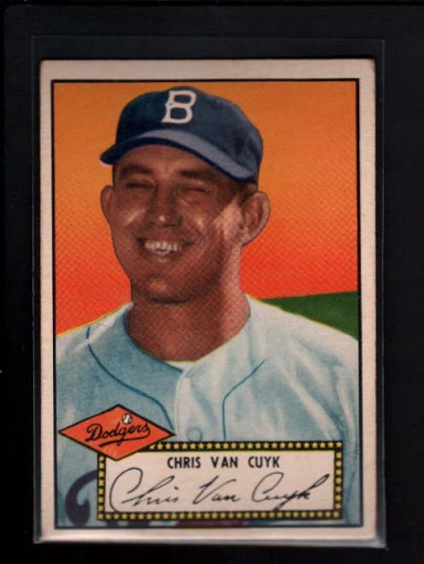 1952 TOPPS BLACK #53 CHRIS VAN CUYK VG B2018  