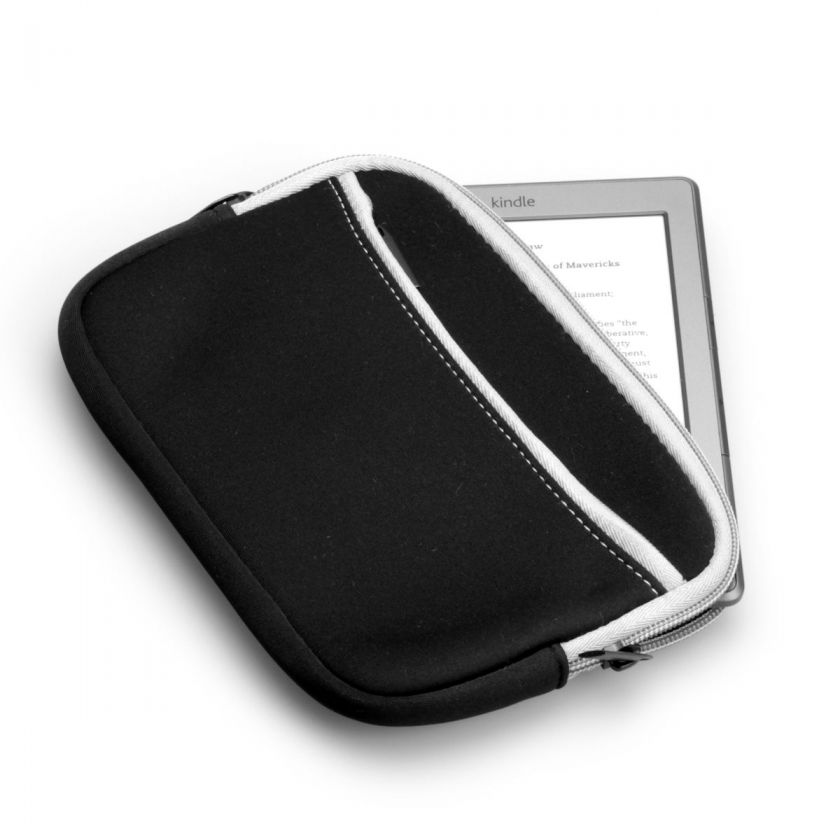 BLACK COVER WITH ZIPPER FOR NEW  KINDLE 4 WiFi   FAST SHIPPING 