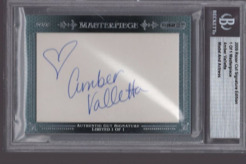   CUT SIGNATURE EDITION 1 OF 1 MASTERPIECE AMBER VALLETTA MODEL ACTRESS