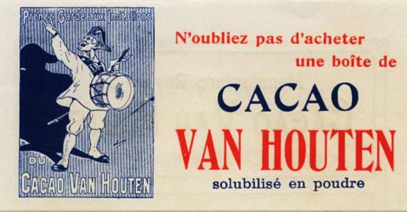 LETTERHEAD BILLHEAD FRENCH CACAO VAN HOUTEN ADVERTISING  