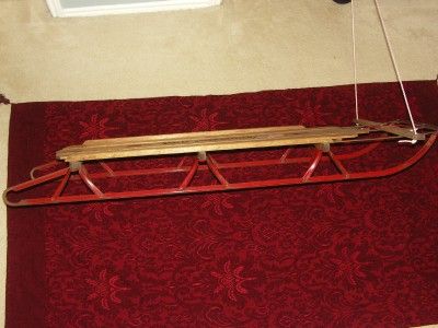 Antique 1970s Sled  Paris American Flyer Christmas Gift NWT Fedex 2 