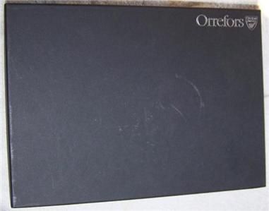 ORREFORS INTERMEZZO BLACK CHAMPAGNE IN ORIGINAL BOX SWEDEN ERIKA 