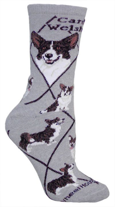 Corgi, Cardigan Socks NWT Color Grey  