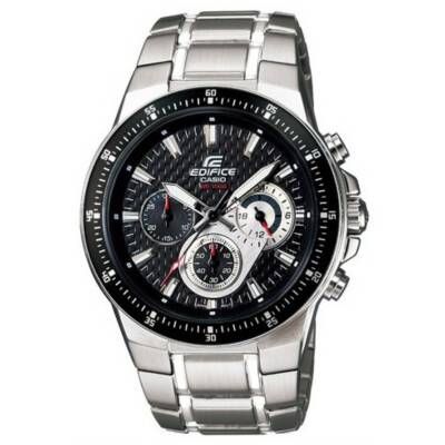 CASIO EF552D 1A EDIFICE MENS STAINLESS STEEL CHRONOGRAPH WATCH BLACK 