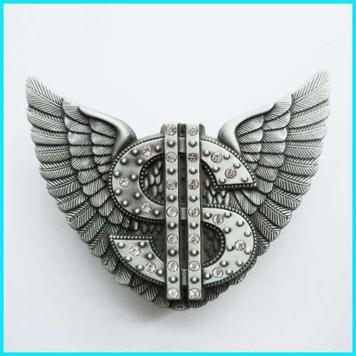 COOL Western US DOLLAR FLYING WINGS LIGHTER Belt Buckle LT 015  