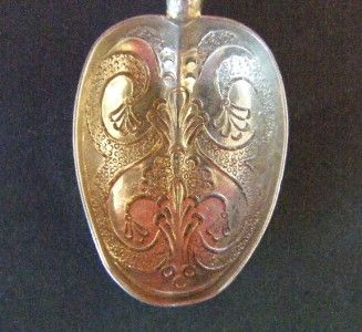   & Crafts Antique English Sterling Silver Anointing Spoon 1901  