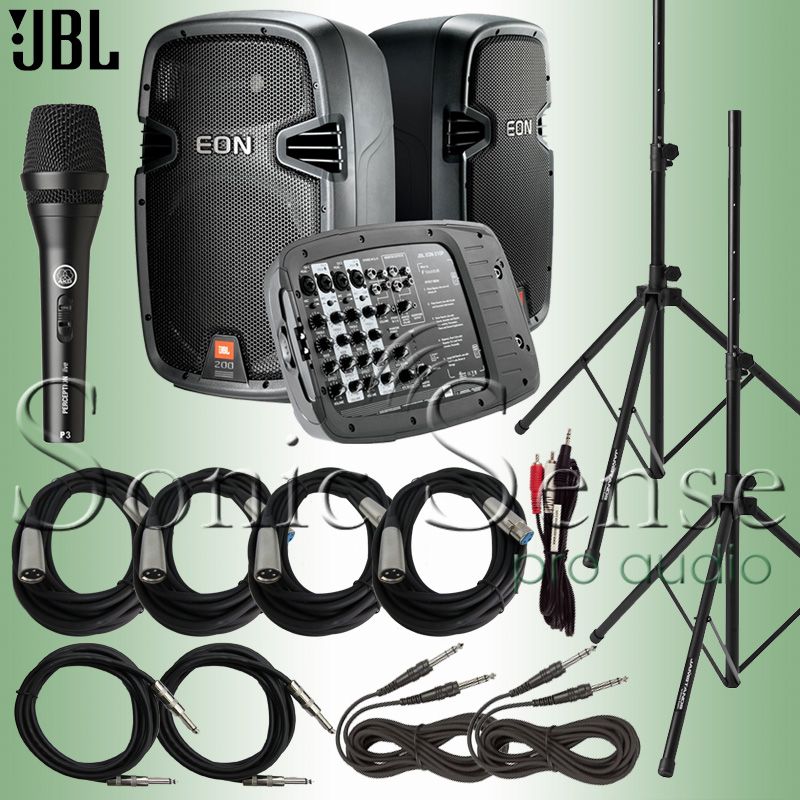 JBL EON210P Self Powered Portable 2 Way PA System EON New Extended 