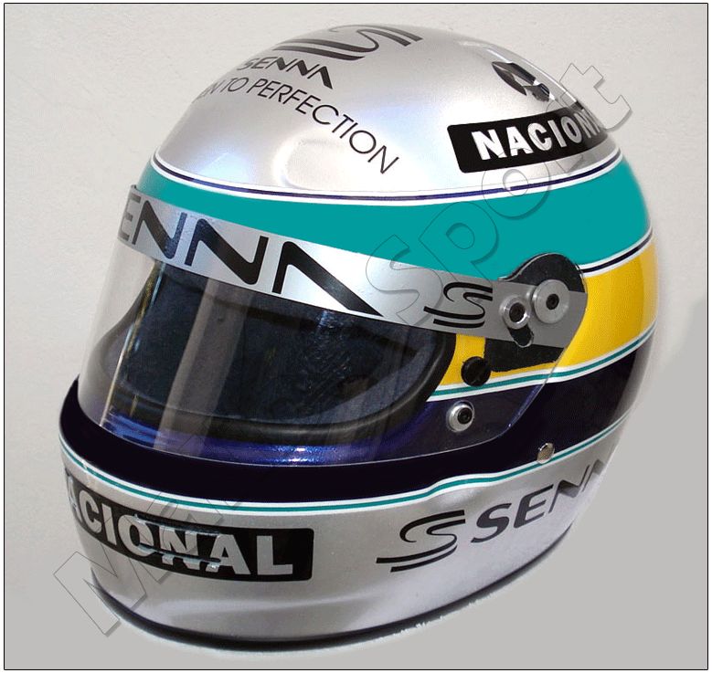 AYRTON SENNA PLATINUM EDITION CONMEMORATIVE HELMET 11  