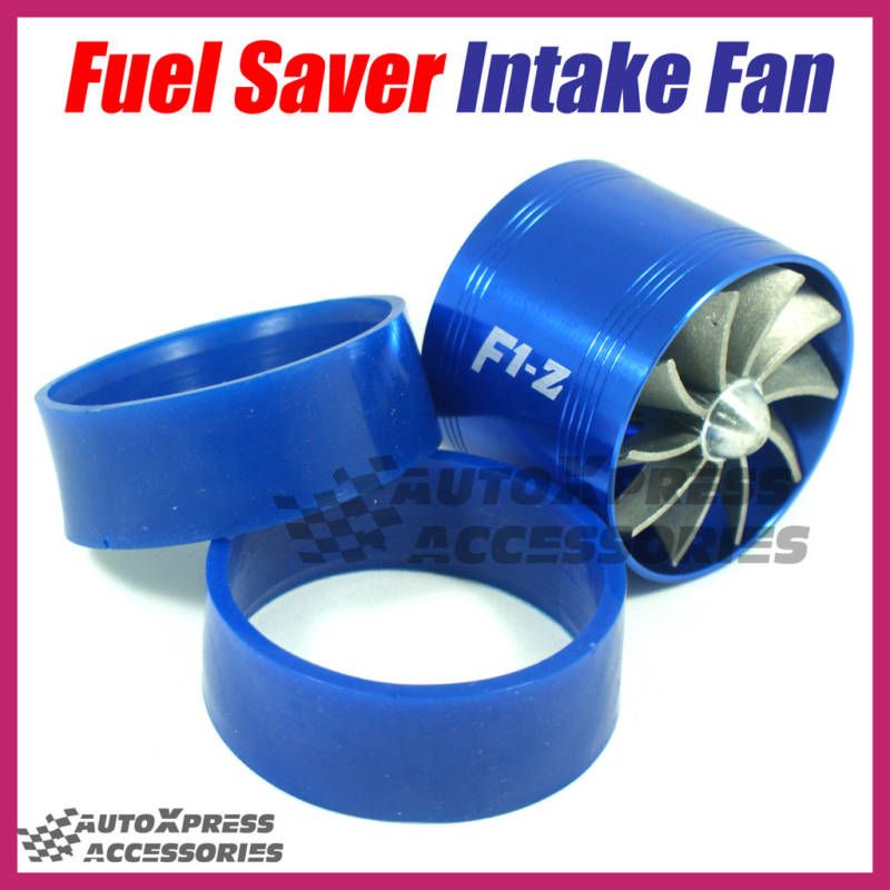 TURBO F1 Air Intake Fuel Saver SINGLE Fan Universal Fit  