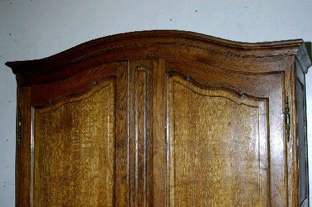 FRENCH ANTIQUE LOUIS XV ARMOIRE WARDROBE CABINET MEDIA  