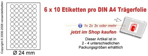 STAMPIT 600 Etiketten 105 x 48 mm Weiss 3424 NEU  