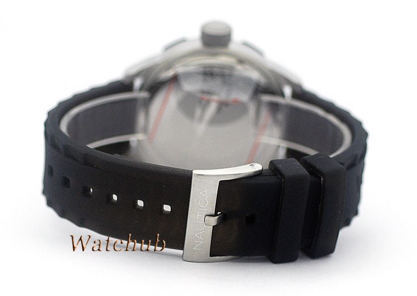   MEN SOUTH BEACH JELLY NSR 100 BLACK SILICONE STRAP WATCH  