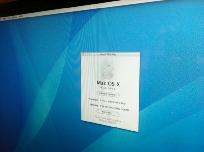 iMac 24 (August, 2007) 4G Ram/2.4Ghz Core 2 Duo 885909150311  