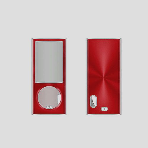 RED APPLE IPOD NANO 5TH gen CASE 5G W/ SCREEN GUARD  