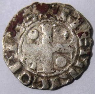 CRUSADER BILLON DENIER COIN CHAMPAGNE TROYES ARCHAEOLOGY  