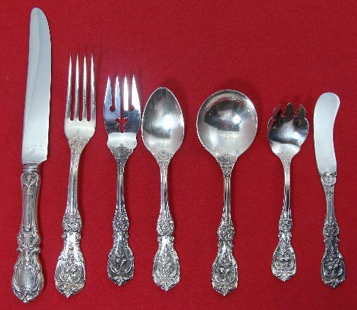 FRANCIS I Sterling Silver PLACE SERVICE For 12x8, 96 Pieces, No 