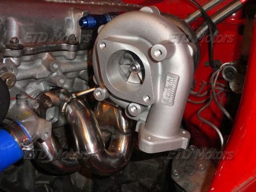 Turbo manifold Datsun 510 S13 S14 SR20DET T28 top mount  