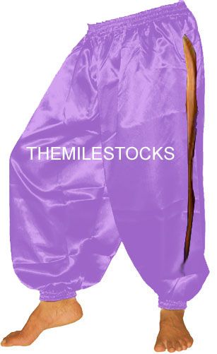 TMS Satin Slit Harem Yoga Pant BellyDance Club 27 Color  