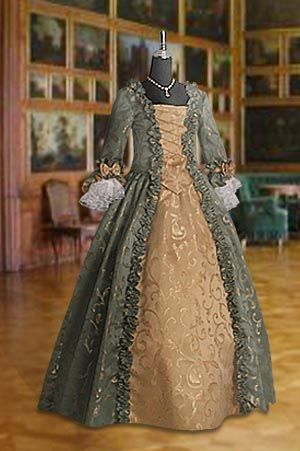 Medieval Renaissance Dress Bodice and Skirt Handmade from Baroque 