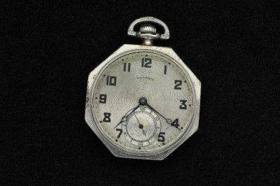 VINTAGE 12S ILLINOIS THE MASTER OCTAGON POCKETWATCH FOR REPAIRS 