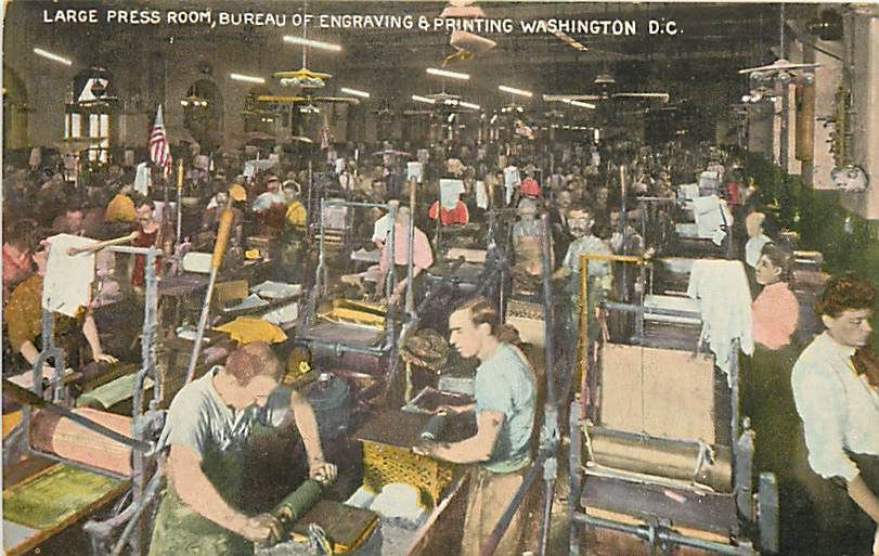 DC BUREAU OF ENGRAVING & PRINTING PRESS ROOM T41655  