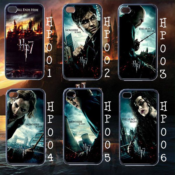 New* HOT HARRY POTTER iPHONE 4 Black CASE  