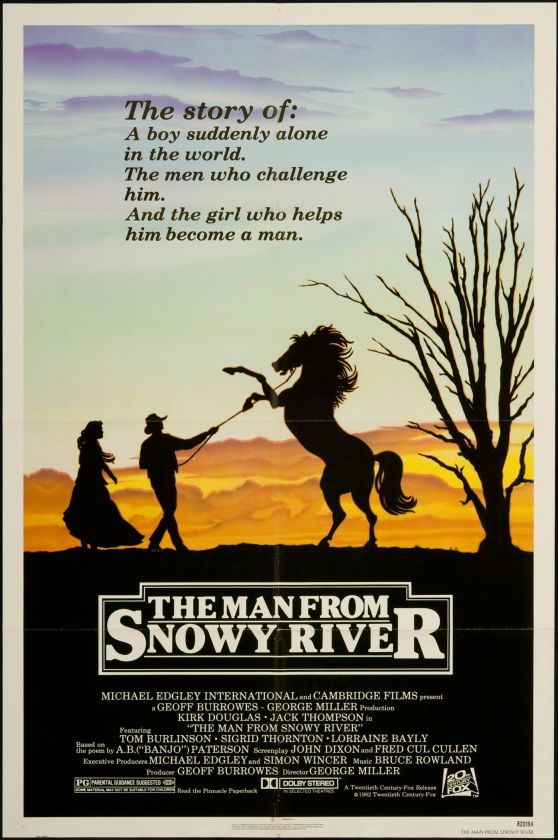 The Man From Snowy River 1982 Original U.S. One Sheet Movie Poster 