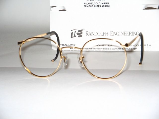 Auth. RANDOLPH Eng. Panto eyeglasses frame, P3, USA  