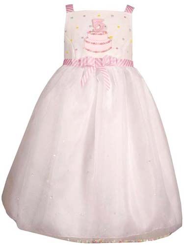 Toddler Girls Sequin Cake Birthday Party Dress size 6  