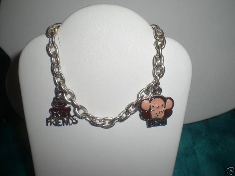 Silvertone Best Friends Charm Bracelet *Offers Welcome  