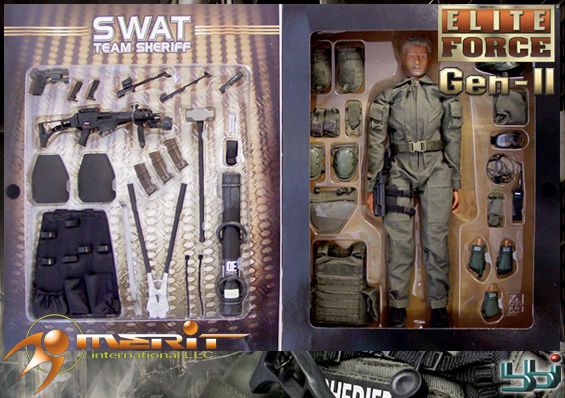 12in U.S. SWAT Team Sheriff Chuck Action Figure (DID  