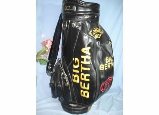   VINTAGE CALLAWAY BIG BERTHA S2H2 BLACK VINYL TOUR CART GOLF BAG