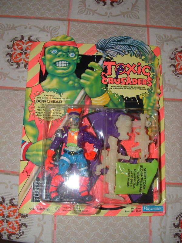 TOXIC CRUSADERS BONEHEAD 1991 PLAYMATES MOC UNPUNCHED  