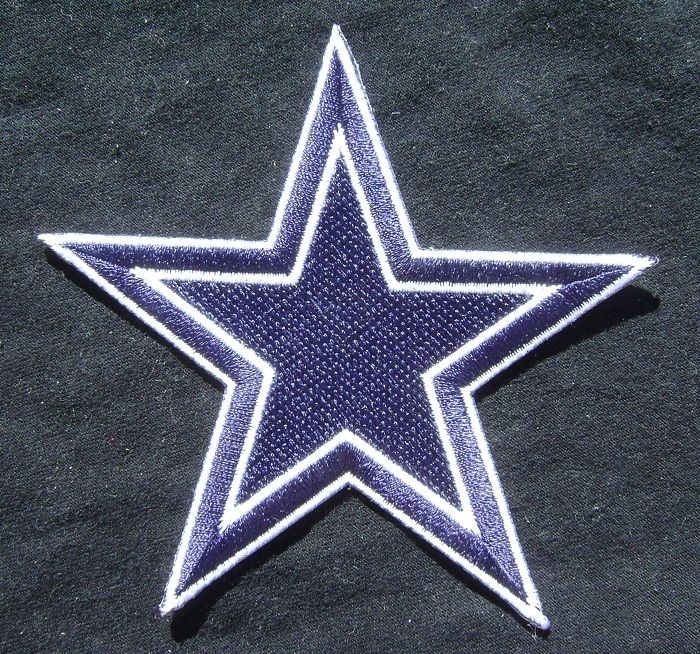 DALLAS COWBOYS NFL FOOTBALL STAR LOGO IRON CREST PATCH  