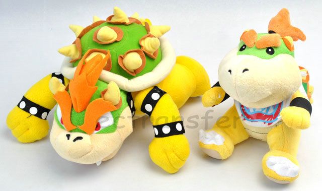 New Lot 2 Super Mario Bros BOWSER KOOPA Plush Toy/MW130  