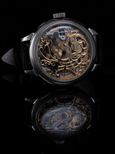   OMEGA SWITZERLAND Vintage SKELETON Watch GOLD AMERICAN EAGLE  