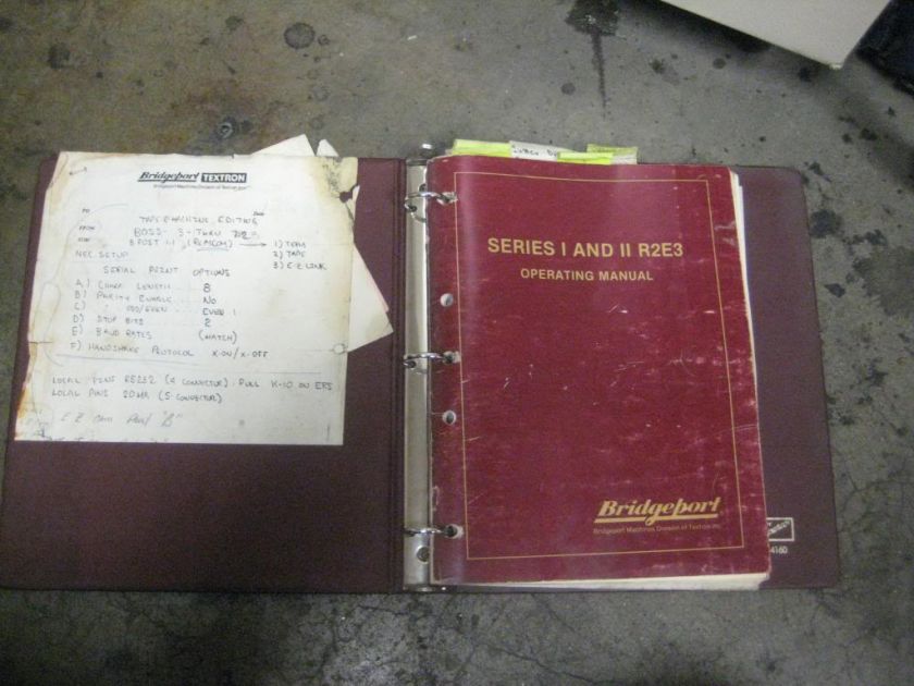 BRIDGEPORT SERIES I AND II R2E3 OPERATING MANUAL  