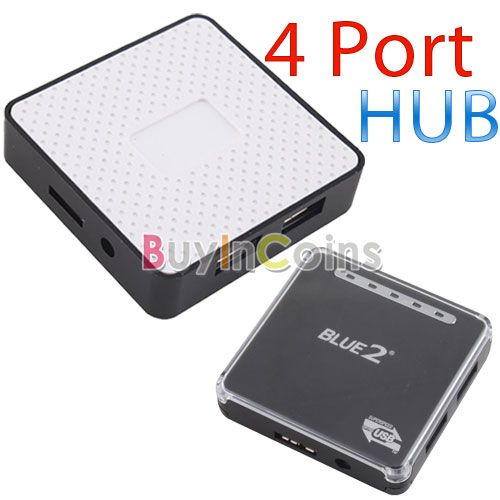   USB3.0 4 Port Hub Extension Share Adapter Super Speed 5Gbps w/ Cable