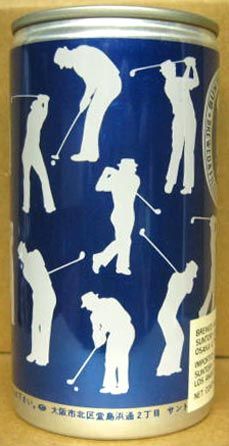 SUNTORY BEER 350ml 11.8oz Can w Golfers JAPAN #654 Golf  