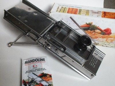 BRON STAINLESS STEEL MANDOLIN ORIGINAL SLICER ( $7.00 SHIPPING)