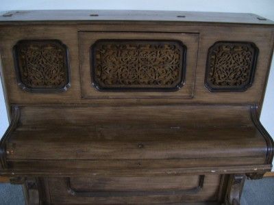 1800s Pease Upright Piano in playable condition  