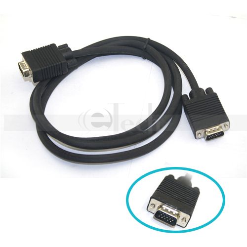   SVGA SUPER VGA Monitor M M Male To Male Cable CORD FOR PC TV  