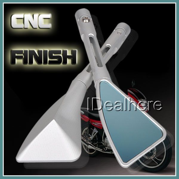   Triangle Blade Style Side Mirrors(Street) For Suzuki Triumph  