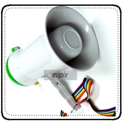 MINI MEGAPHONE BULL HORN LOUD SPEAKER AMPLIFIER WHITE 1  