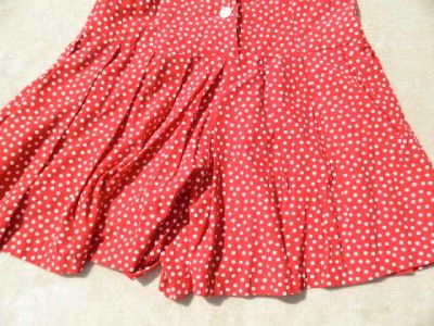 BYER TOO RED POLKA DOT SKORTS DRESS JUNIORS SIZE 9; EUC  