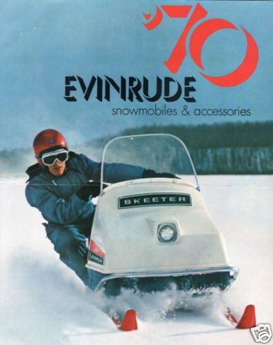 1970 EVINRUDE FULL LINE SNOWMOBILE SALES BROCHURE  